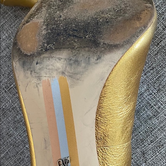 SAM Edelman metallic gold heels size 8 1/2 - Picture 12 of 12